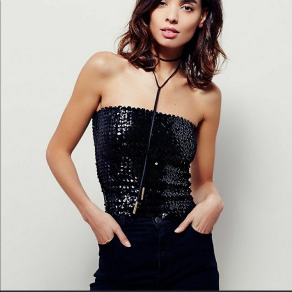 Intimately Free People Sequin Disco Tube Top XS/S - Picture 3 of 4